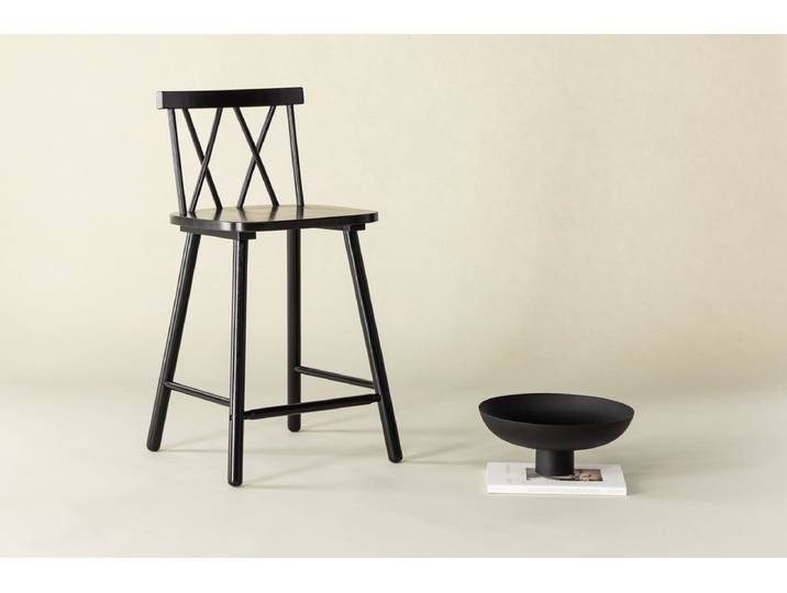 2er Set - Barhocker Möllner schlankes und stilvolles Design in 3 Farben - Schwarz - Luxusbetten24