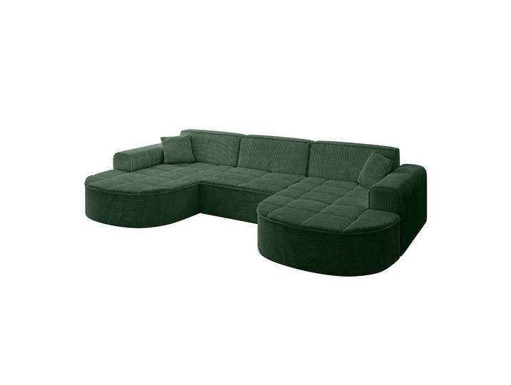 WOHNLANDSCHAFT TARO-U1 - 303x171x79,5 cm Grün