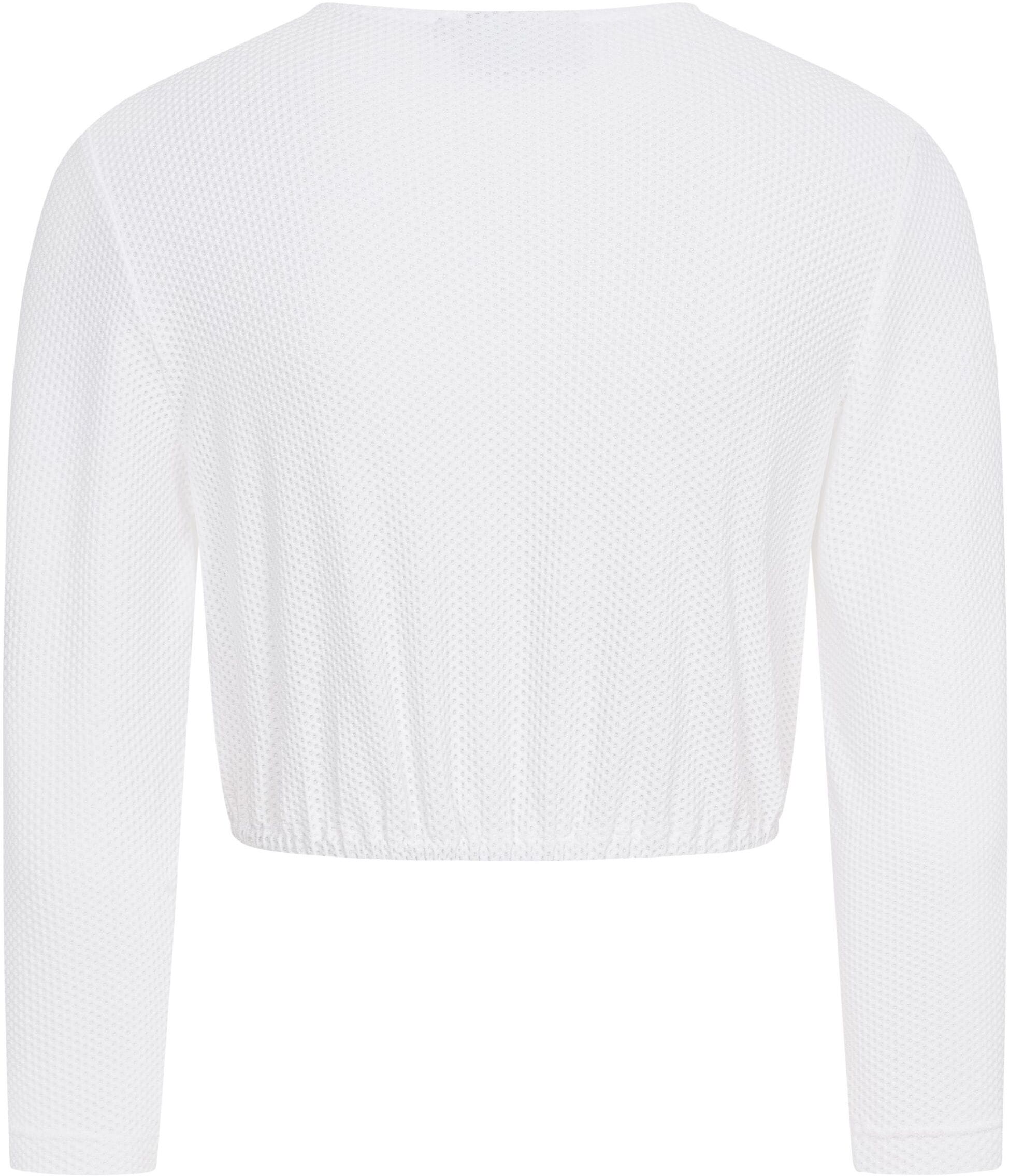 Dirndlbluse NÜBLER "Dirndlbluse Lorena", Damen, Gr. 38, weiß, Obermaterial: 100% Polyester PES., Blusen Dirndlbluse