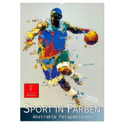 Sport in Farben (Wandkalender 2026 DIN A2 hoch), CALVENDO Monatskalender