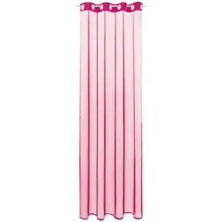 Bestlivings Ösenschal Noella Transparent 140x245cm, Farbe: pink - fuchsia