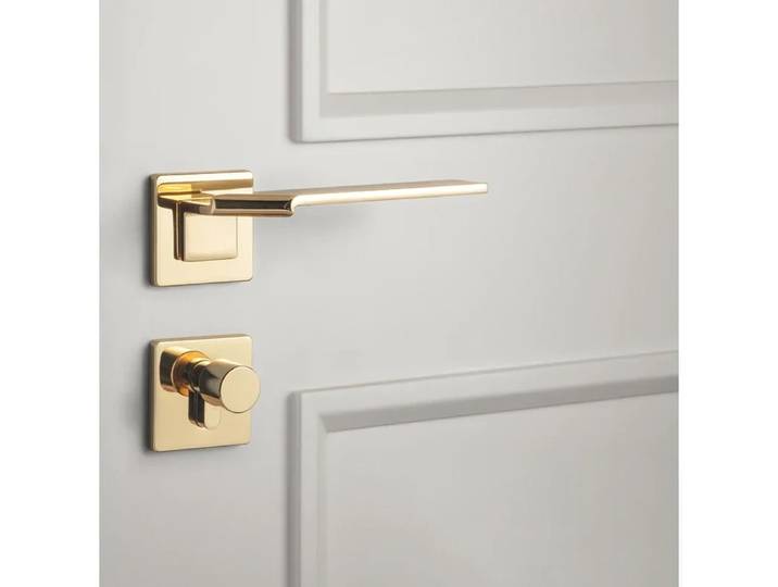 Poignée de porte de chambre, poignée de serrure de porte silencieuse, poignée de porte intérieure, cylindre de serrure, serrure de sécurité.