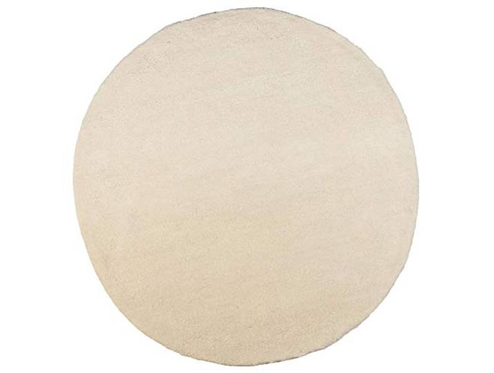 Theko Runder Berber Teppich aus 100% Schurwolle aus Marokko nachhaltig & robust handgeknüpft Farbe: Weiß 200cm