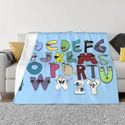 Uplift Picks Alphabet Lore Flannel Throw Blanket Soft Lightweight Cartoon Sofa Blanket 19 150x200 Cm (60x80 Inch)