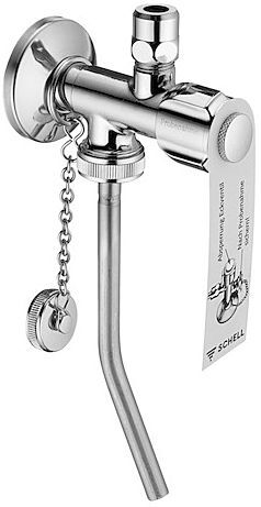 Schell Probenahme-Eckventil 038350699 chrom, 1/2", mit ASAG easy