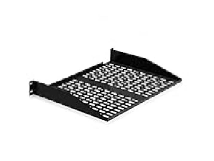 Pyle Étagère Rack Serveur 2U, Plateau Cantilever Ventilé Universel, Montage en Porte-à-Faux, Étagère pour Armoire 48.26 cm, Tablette pour Serveur, Universel Rack d'Équipement, Noir, 1 unité
