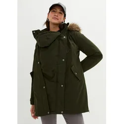 bonprix 3-in-1 Funktions-Umstandsjacke und Tragejacke, grün, Gr.38, Funktionale Umstandsjacke mit Tragefunktion und Tunnelzug