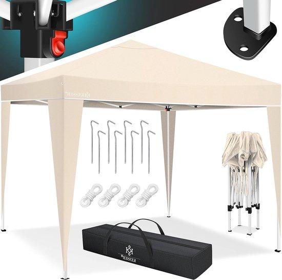 Famanu Partyzelt 3x3m Pop-Up mit UV-Schutz - wasserdicht