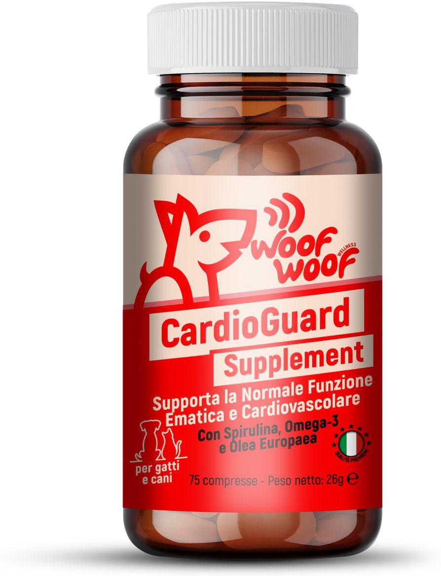Woof Woof Cardioguard Supplement Cane e Gatto 75 COMPRESSE