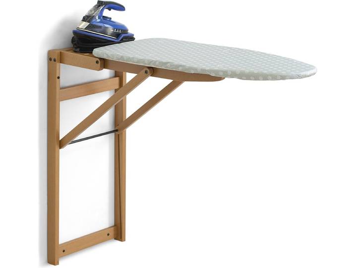 Arredamenti Italia STIROJOLLY Ciliegio - Strijkplank in Hout - Wandmontage - Bruin