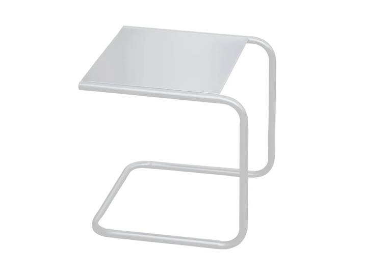 Fiam - Club Beistelltisch, Aluminium weiss / weiss