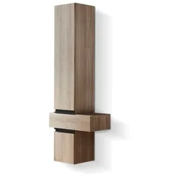 Puris Hochschrank c!puro Holzoptik Braun Eiche