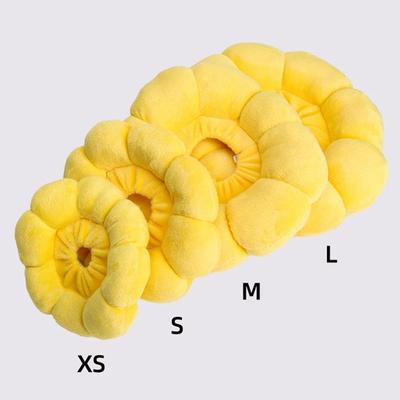 Inspired Living Sunflower Recovery Collar For Cats & Small Pets Soft Plush Anti Lick Healing Cone s