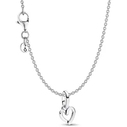 Pandora 68325 Schmuck-Set für Damen Freihändiges Herz Silber Bundle, 45 cm