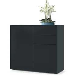 KOMMODE Ben Front in Schwarz matt