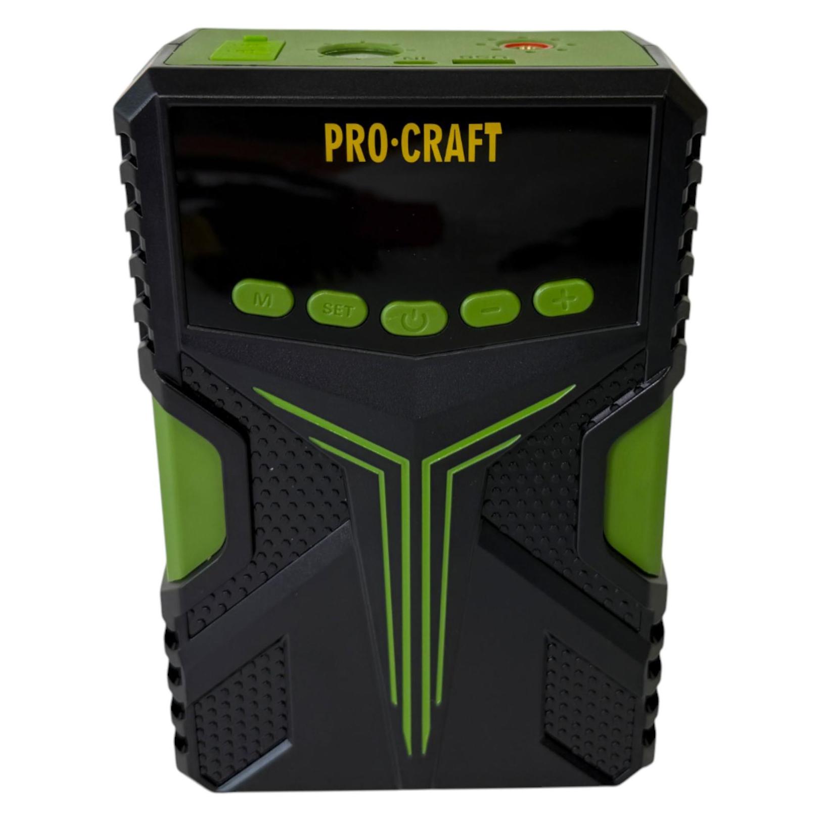 Procraft JSAP-12NE Starthilfegerät 800 A mit Powerbankfunktion (1600 A, 12000 mAh) (JSAP-12NE)