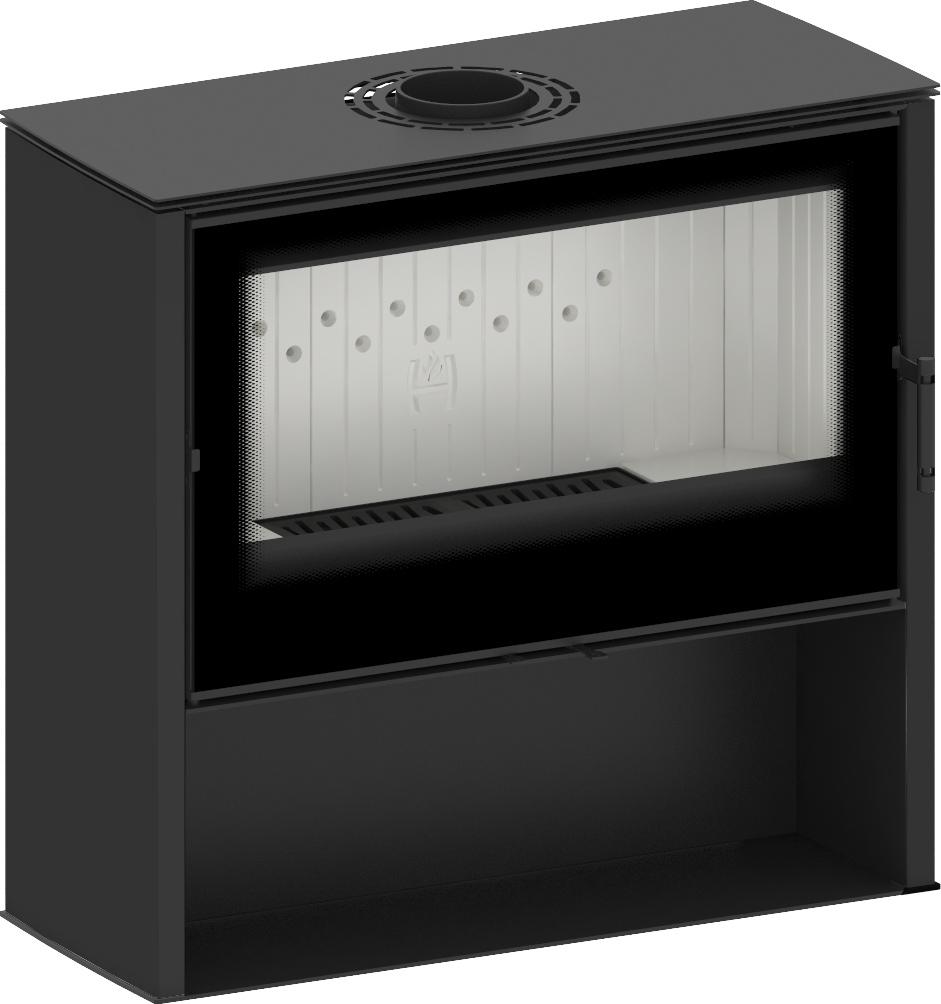Kaminofen Hitze LUPO L 11 kW Freistehender Kamin Ofen Holzofen Kamin Freistehend