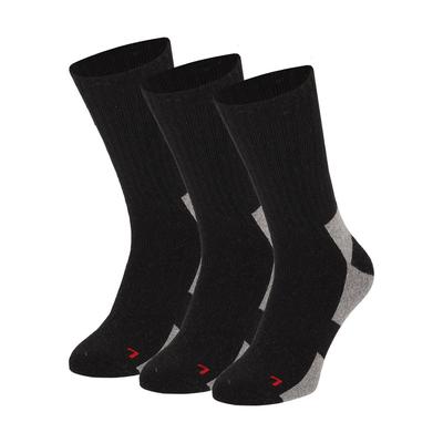 Basicsocken APOLLO "THERMAL/TRACKING SOCKS", Herren, Gr. 39-42, bunt (multi schwarz), Obermaterial: 60% Polyamid, 40% Wolle, unifarben, elastisch, Socken, Unisex mit wärmenden Merinowoll-Anteil