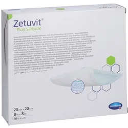 Zetuvit Plus Silicone steril 20x20 cm 10 St