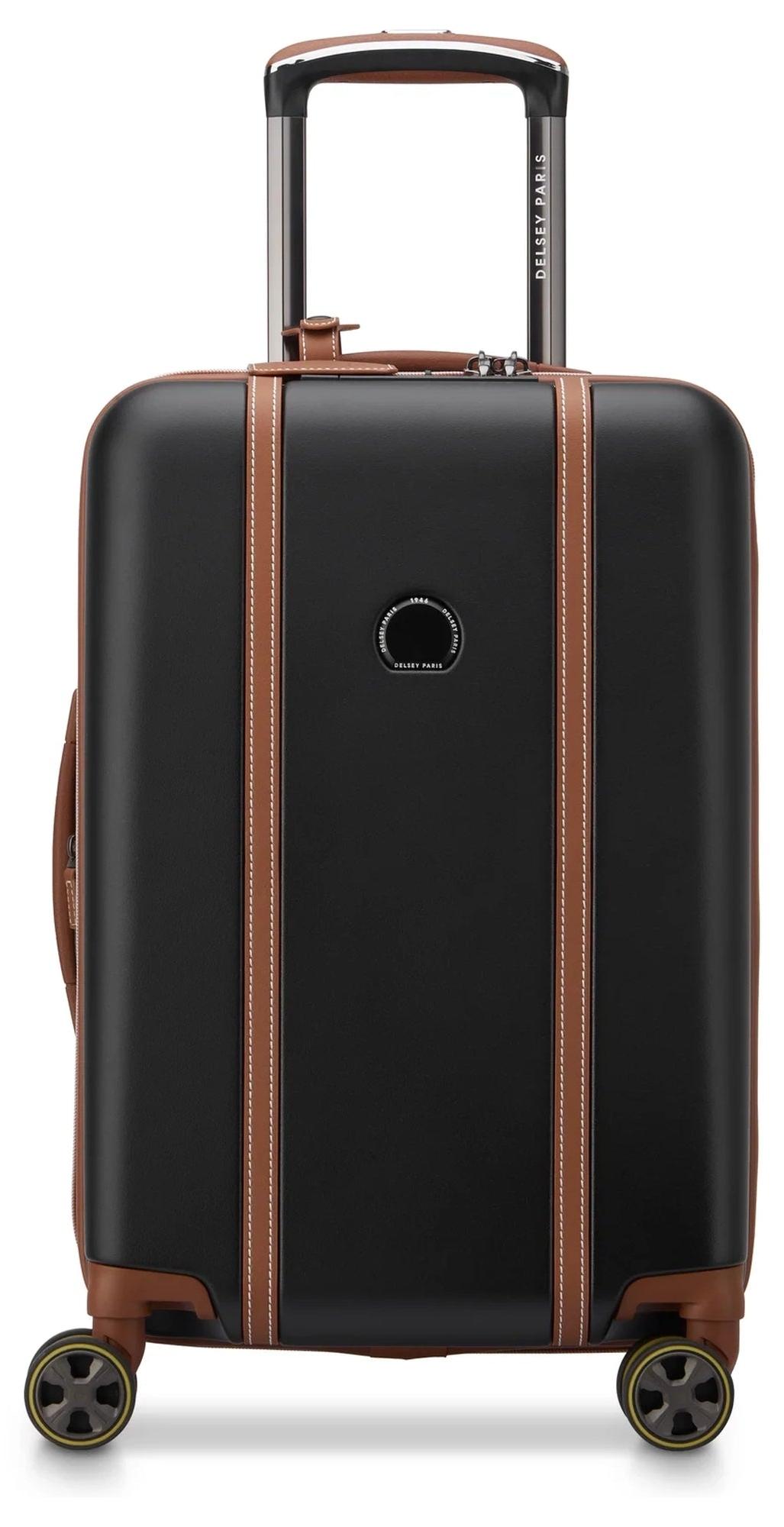 Delsey Paris Cadence - 4-Rollen-Kabinentrolley 55 cm erw. (schwarz)