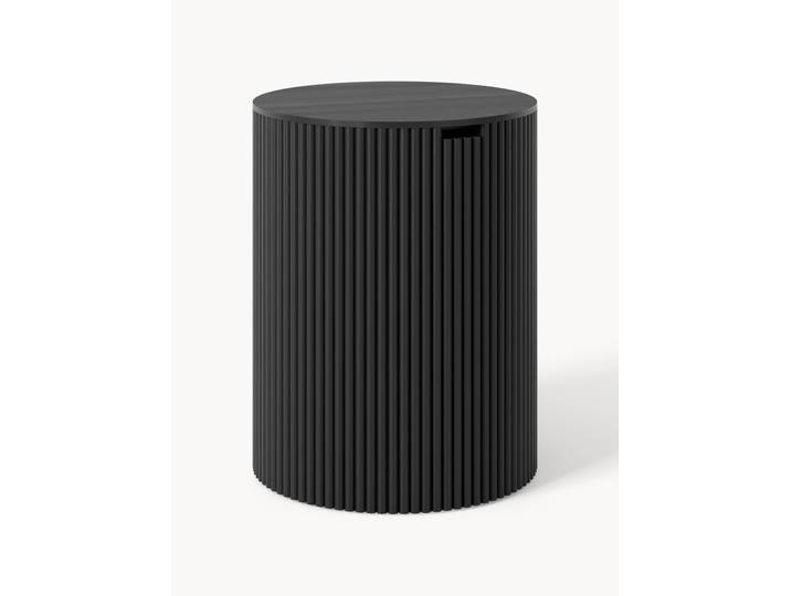 Table d'appoint ronde avec rangement Nele