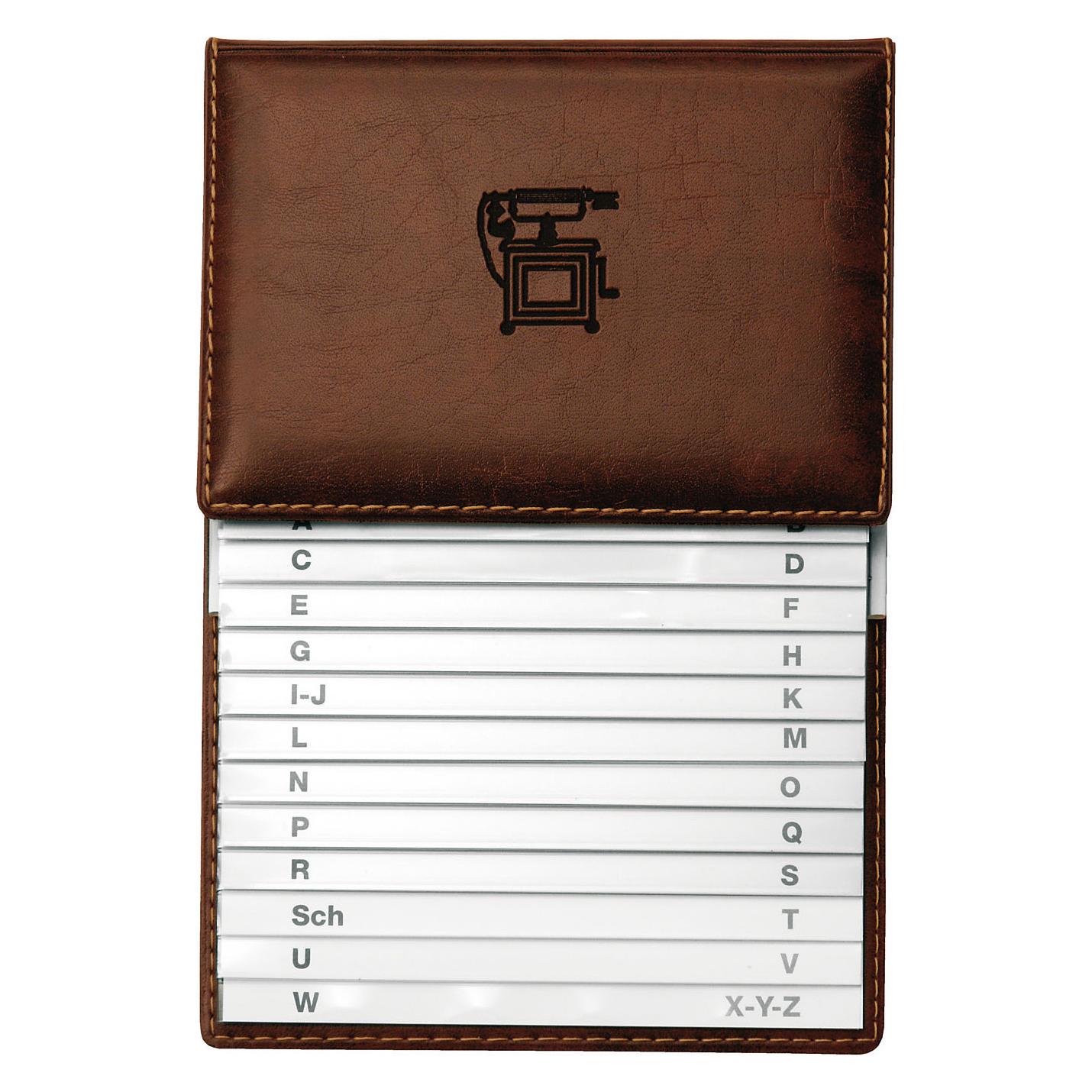 Veloflex 5157760 - Telefonschuppenregister 155 x 225 mm, mit Kunststoffregister, aus Weichfolie, bra (5157760)