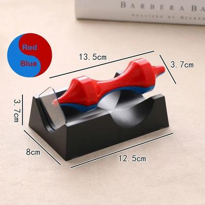Uplift Essentials Perpetual Motion Magnetic Levitating Rotating Craft Toy red And Blue