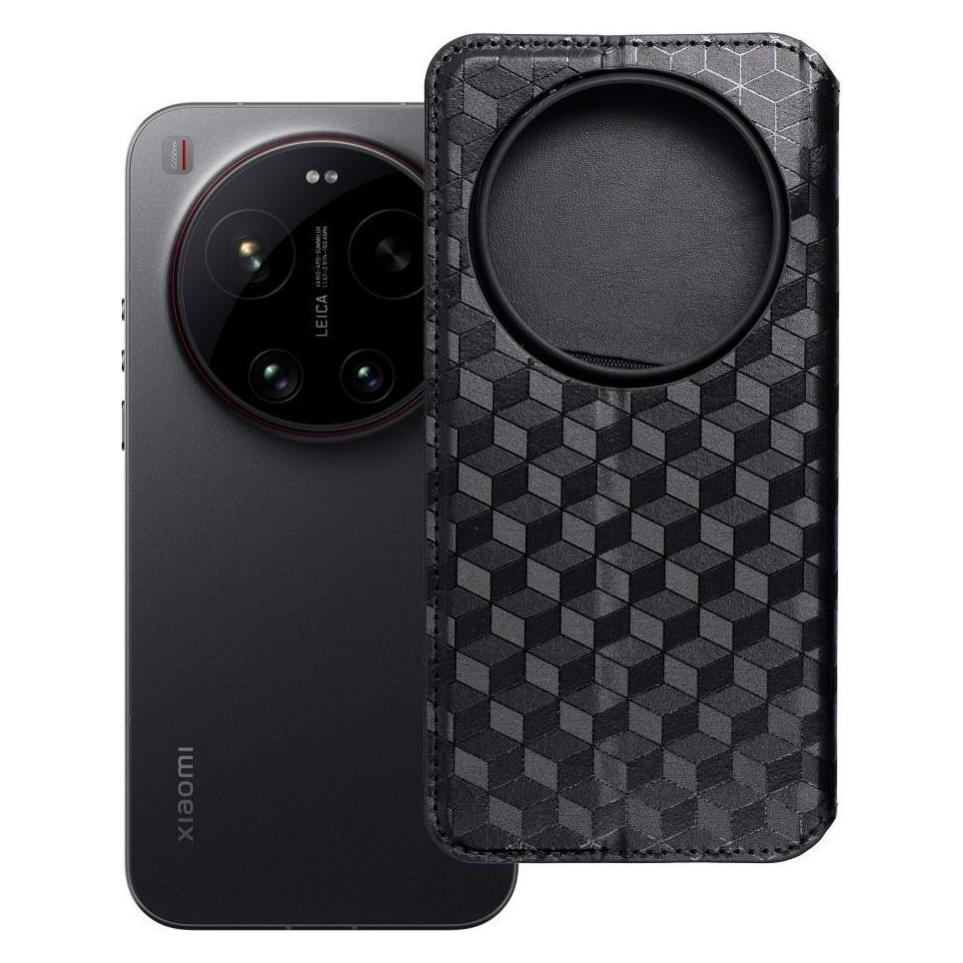 OEM Buchhülle, Klapphülle für Xiaomi 17 ULTRA Cubic Book, schwarz (Xiaomi 17 Ultra) (74674323)