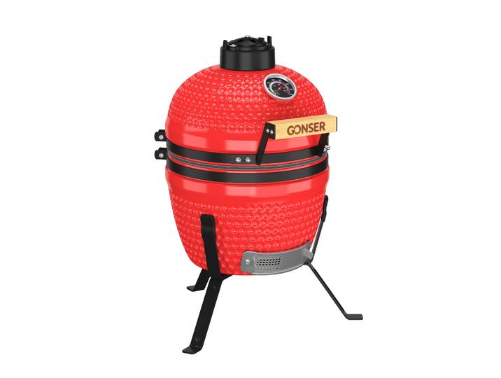 Keramikgrill KAMADO 32 x 55 cm rot