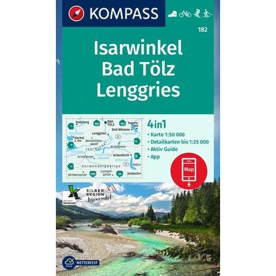KOMPASS Wanderkarte 182 Isarwinkel, Bad Tölz, Lenggries 1:50.000, Sonstige von , KOMPASS Freytag & Berndt, 978-3-99121-637-7