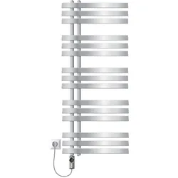 BADHEIZKÖRPER elektrisch Iron EM 500x1200 mm Chrome mit Heizstab 1200W Digital