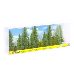 NOCH 25086 - Tannen, 9 Stück, 8 cm - 12 cm hoch