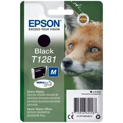 Epson Original T1281 Fuchs Druckerpatrone schwarz 5,9ml (C13T12814012)