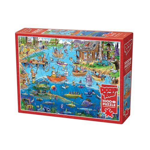 Cobble Hill Puzzel Gekke visuitstapje 1000 stukjes