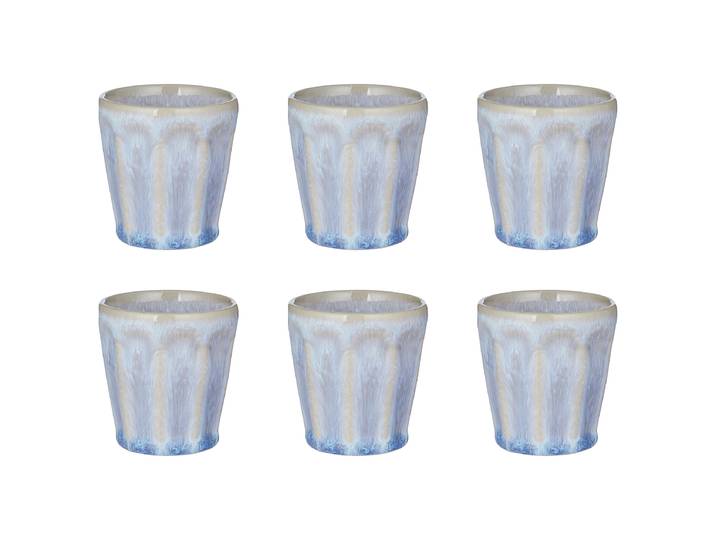 Espressotasse BERGAMO 6er-Set Ø 6cm Blau/Pastellblau