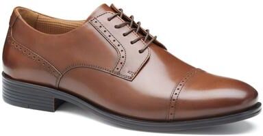 Johnston & Murphy Reeve Cap Toe - Mens 10 Brown Oxford Shoes W