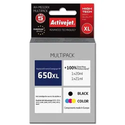 Activejet, Druckerpatrone, AH-M650RX - Kompatibel - Tinte auf Farbstoffbasis/Tinte auf Pigmentbasis - Schwa (BK, C, M, Y)