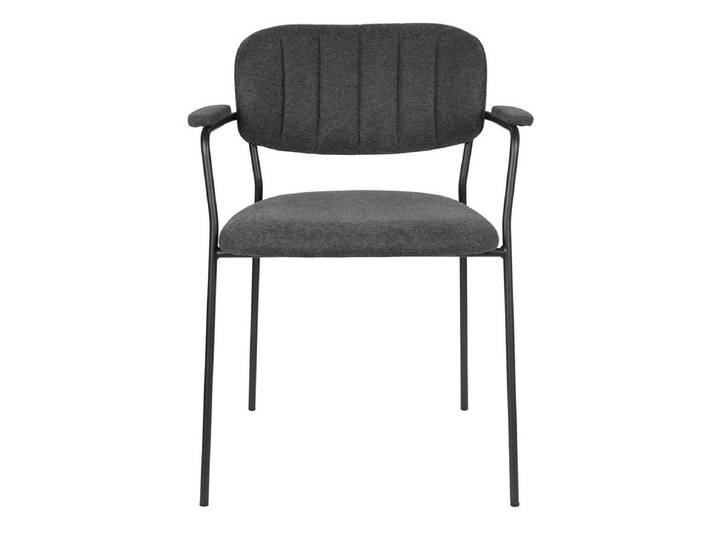 Sessel Jolien 2er-Set – aus Bouclé - Grau - Luxusbetten24