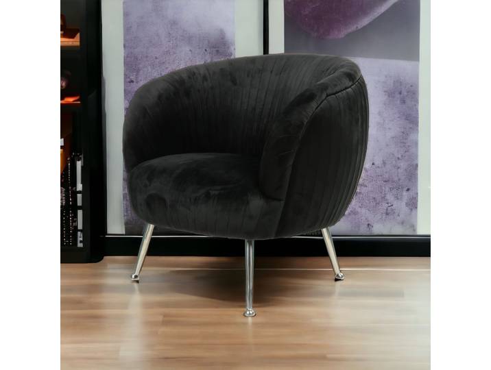 Fauteuil Club Palace en Velours - Noir
