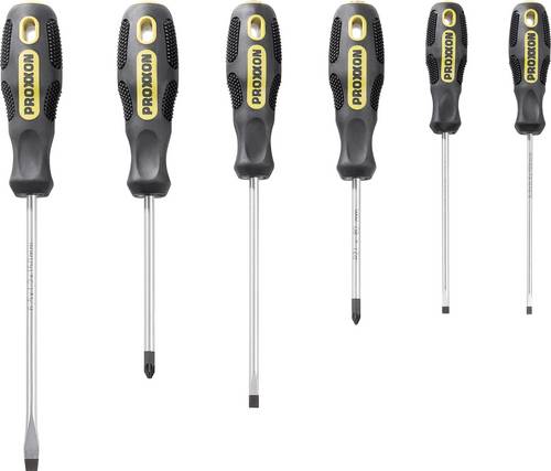 Proxxon Industrial FLEX-DOT Werkstatt Schraubendreher-Set 6teilig Schlitz, Kreuzschlitz Pozidriv