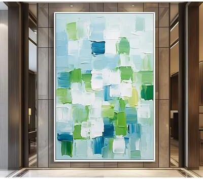 Uplift Essentials Abstract Texture Oil Painting Minimalist Gold Wall Decor Large Handmade Style Canvas Art For Luxury Living Room style 8 20x28 In