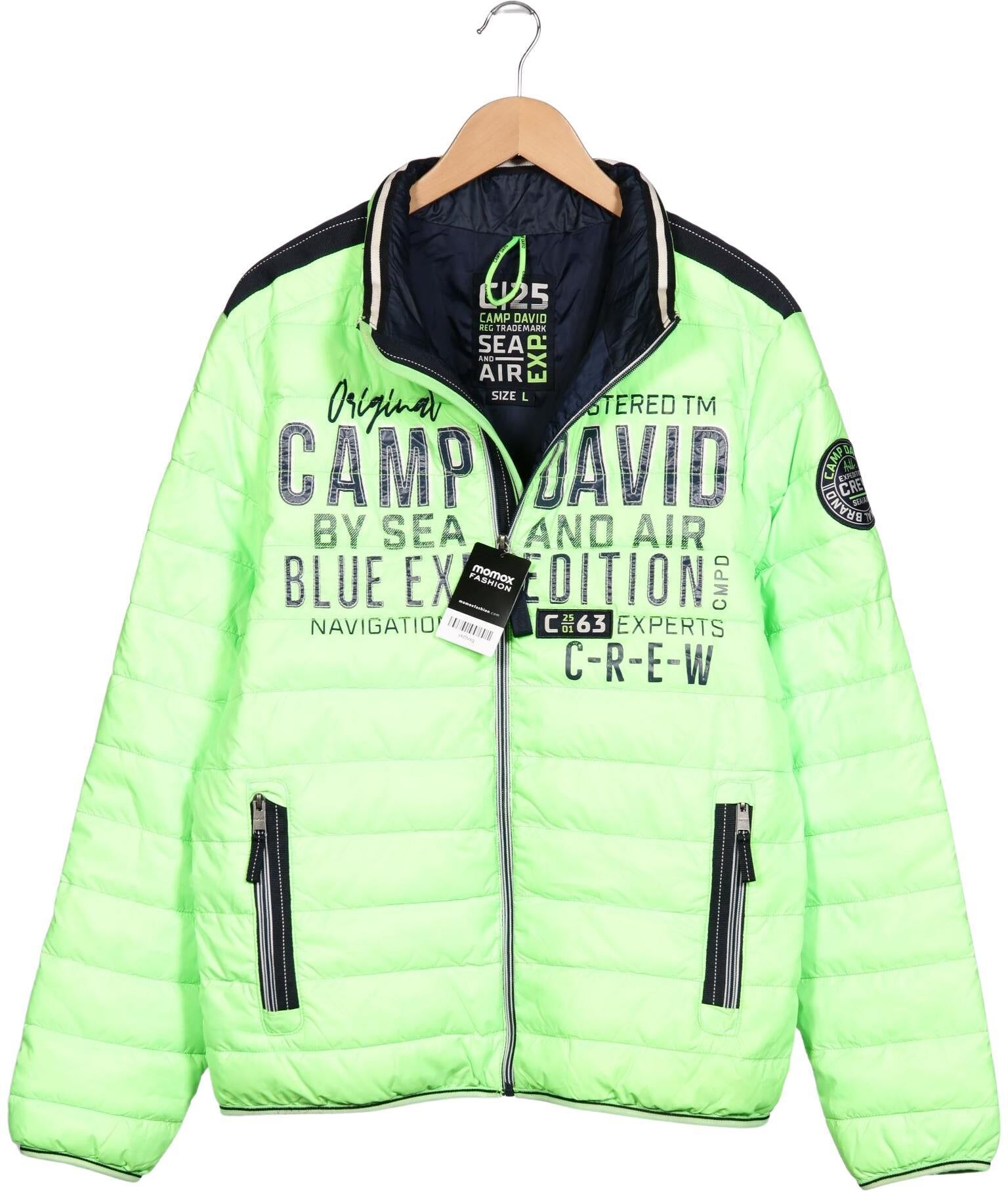 Camp David Herren Jacke, Neon, Gr. L, Synthetik - Second Hand