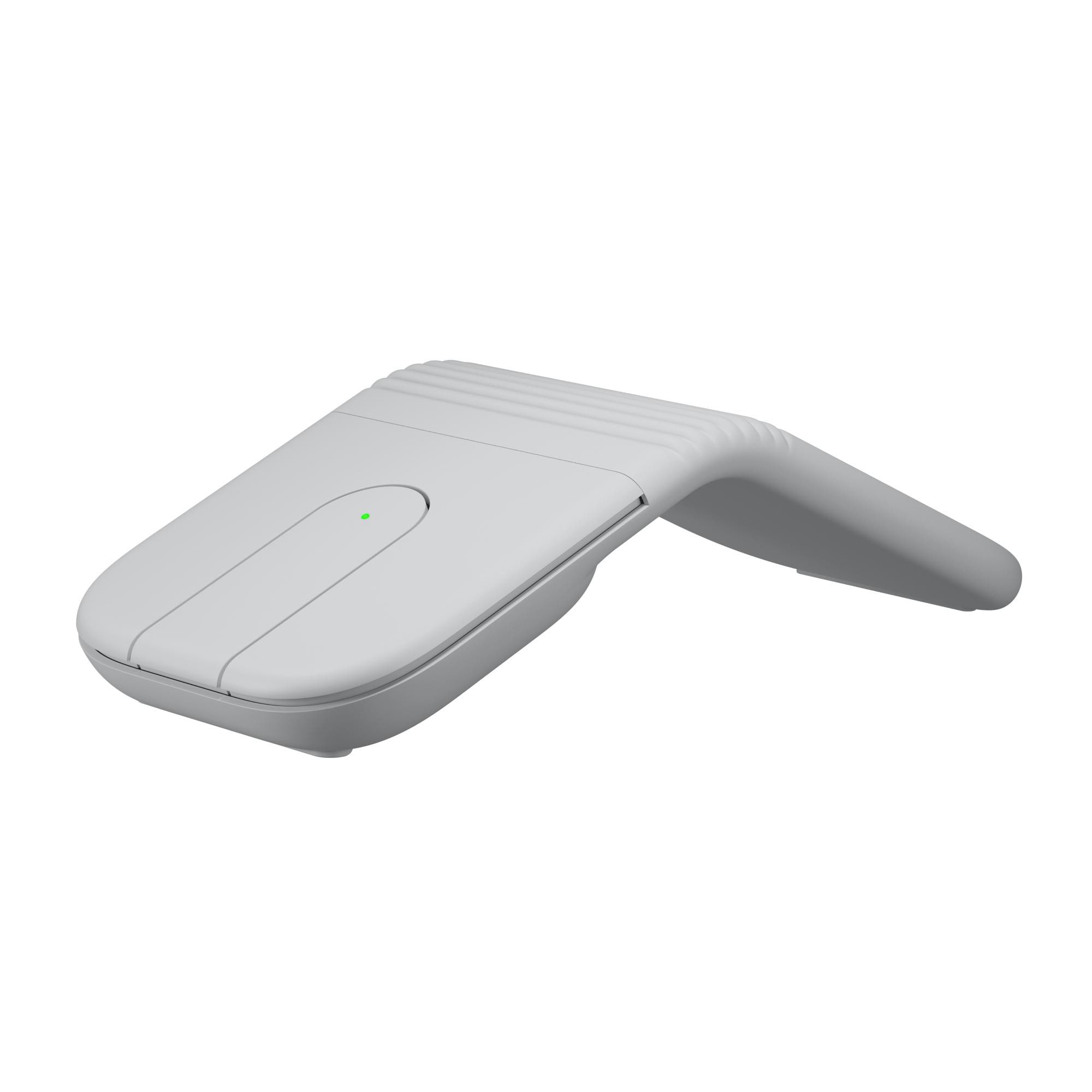 Logitech Mobi Fold Maus Off-White kabellos (Bluetooth) für Links- & Rechtshänder
