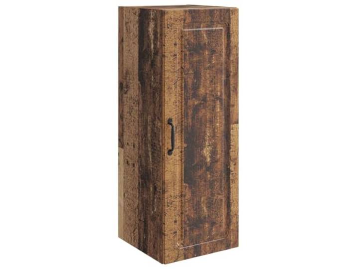KLGBNCVE Wandschrank 33 x 34,5 x 90 cm Holzwerkstoff Altholz Verstellbare Regale, geräumige Fächer, Holzwerkstoff, Altholz-Optik, Büro, Studio, Wohnzimmer
