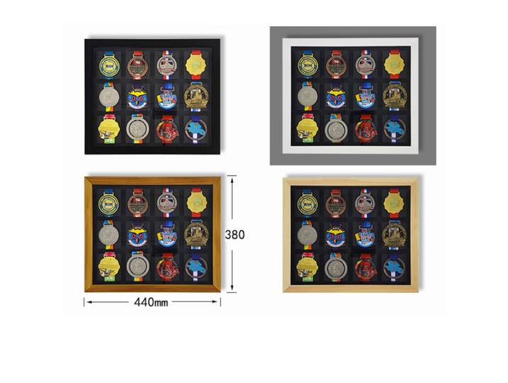 Présentoir de médaille de Marathon, médaille d'or de sport, cadre Photo en bois, médaille de sport suspendue au mur, Structure creuse, cadre d'exposition d'honneur
