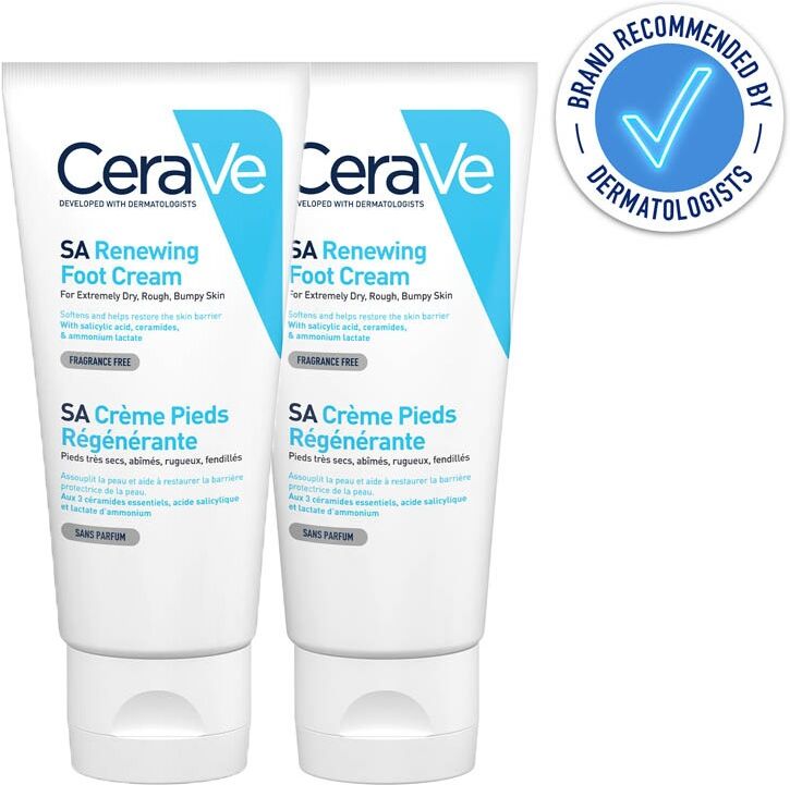 CeraVe SA Renewing Foot Cream 88ml Double