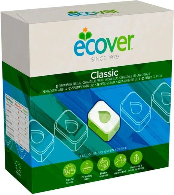 Ecover Pastilhas Para a Máquina de Lavar Louça 25 Uds