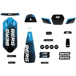 BERG Aufkleber-Set für Rally APX Blue 2.0 Pedal-Gokarts