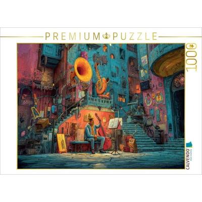 CALVENDO Puzzle Bunte Stadt | 1000 Teile Lege-Größe 64x48cm Foto-Puzzle für glückliche Stunden