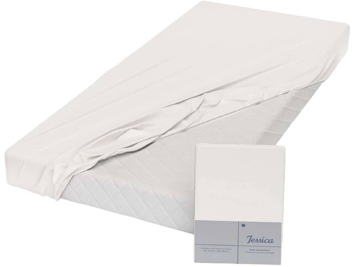 CAPISTRANO Fixleintuch JESSICA 180x200cm weiss